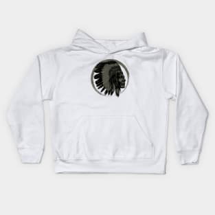 An Indian chief Kids Hoodie